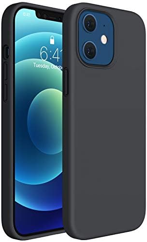 Miracase iPhone 12 Kılıf ve iPhone 12 Pro Kılıf ile Uyumlu 6.1 inç (2020), Sıvı Silikon Jel Kauçuk Tam Vücut Koruma Darbeye