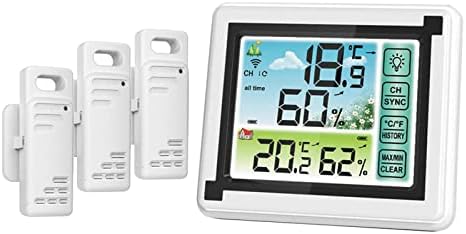 Dolity LCD Dijital Sıcaklık ve Nem Ölçer, Arka ışık, Kapalı Ev Elektronik Higrometre, Termometre, Hava İstasyonu, Habitac-Style2