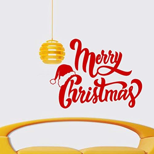 VOSAREA Toksik Olmayan Kabuğu ve Sopa Çıkarılabilir Yaratıcı Merry Christmas Duvar Sticker Duvar Kağıdı Duvar Çıkartması Duvar