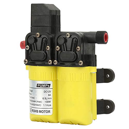 oenbopo Çift Emişli Elektrikli Kendinden Emişli Diyaframlı Su Pompası 12V 100W (Sarı)