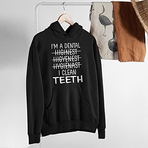 Diş Hijyenisti Kazak Hoodie, Diş Hijyenisti Kapüşonlu Sweatshirt Tasarımı