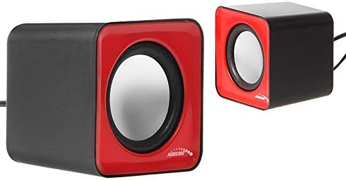 Audiocore AC870 Kompakt Stereo Hoparlör 2.0 ADET 2 x 3 Watt RMS Kırmızı