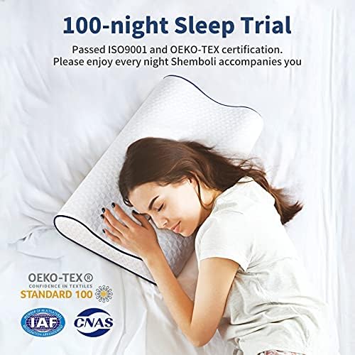 Bellek Köpük Yastık, Yan için Boyun Desteği Kontur Yastık, Boyun Omuz Ağrısı için Ayarlanabilir Servikal Ortopedik Uyku Yastığı,