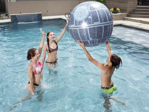 SwimWays Star Wars Ölüm Yıldızı XXL ışık-Up şişme Plaj Topu