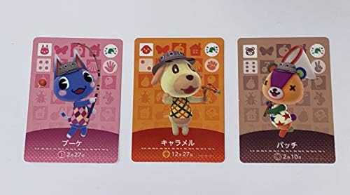 amiibo Animal Crossing Kartları 3 Paket Japonya İthalat Nintendo Anahtarı-Anahtarı Lite - - Wii U-3DS