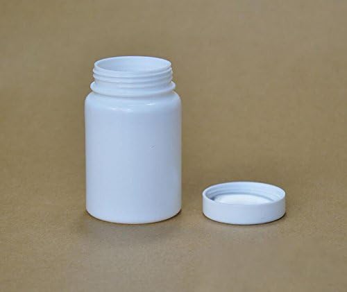 12 ADET Plastik Yuvarlak Hap Konteyner Şişeleri-Tıp Tablet Kapsül Depolama Tutucu Hap Dağıtıcı Yem Tutucu Organizatör (Beyaz)