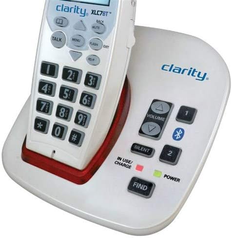 Clarity XLC7BT Konuşan Arayan Kimliği ile Güçlendirilmiş Bluetooth Kablosuz Telefon (TIA-1083 Uyumlu)