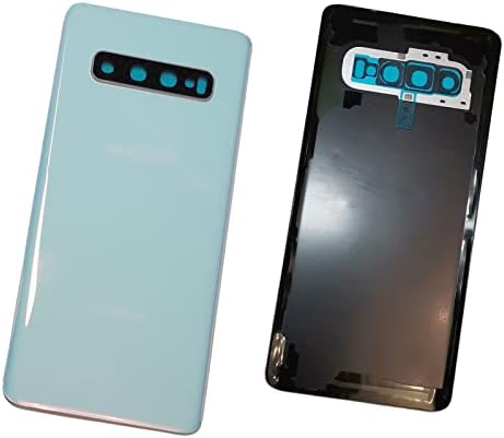 s10plus Pil Arka Kapı Yedek Arka Cam Kapak için Samsung Galaxy s10 Artı G945 6.4 İnç (Beyaz)