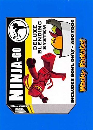 2018 Topps Tuhaf Paketler Go to the Movies Animasyon Filmi Çıkartmaları Mavi 5 Ninja-Go Ticaret Kartı Ham (Nane Yakınında