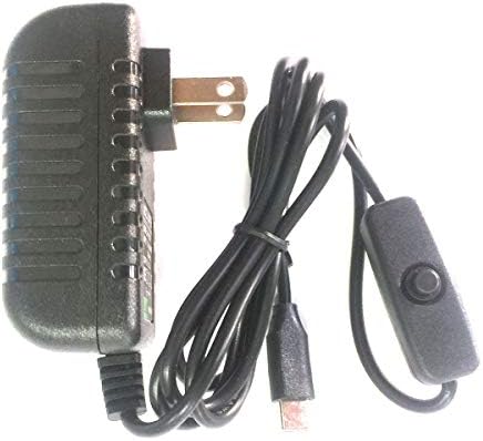 EZ-FIT Ahududu Pi 4/4B Güç Kaynağı Adaptörü ON / Off Anahtarı USB-C Tipi C 5 V 3A ABD Plug