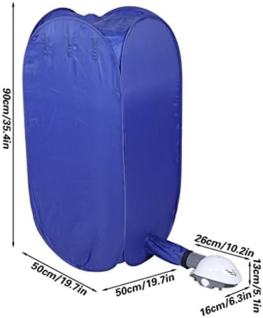 UXZDX Taşınabilir Elektrikli giysi kurutucu İşlevli 800 W Seyahat Katlanır Sıcak Hava Bez Kurutma çanta ısıtıcı Askı Çamaşır